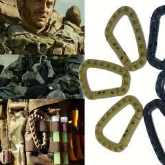 5pcs D Ring Key Chain Keyring for Outdoor Camping Hiking