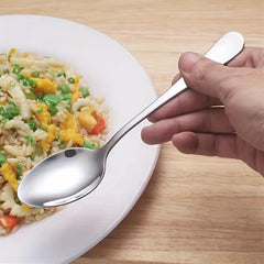 10pcs Stainless Steel Dinner Spoons Set for Kitchens & Restaurants