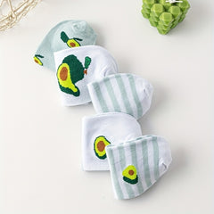 Avocado Print Socks & Lightweight Low Cut Ankle Socks Women's Stockings