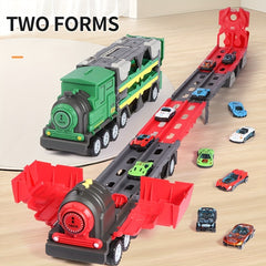 Random Ejection Deformation Large Truck Toy Car Combination