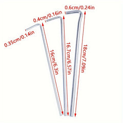 5pcs Heavy Duty Stainless Steel Tent Stakes Ground Nail