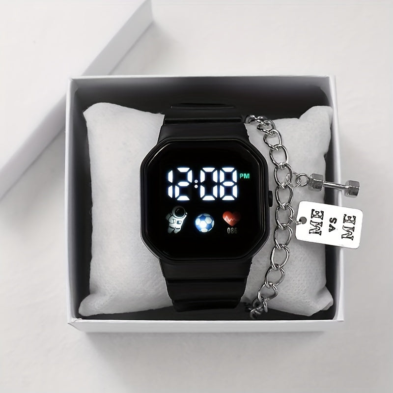 LED Electronic Watch Men's And Women's Students Casual Sports Kids Watch