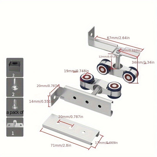 Alloy Door Wheel Buffer Wheel Sliding Door Pulley