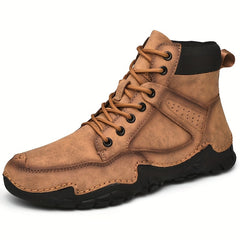 Men's Non Slip Motorcycle Boots Outdoor Lace Up Boots