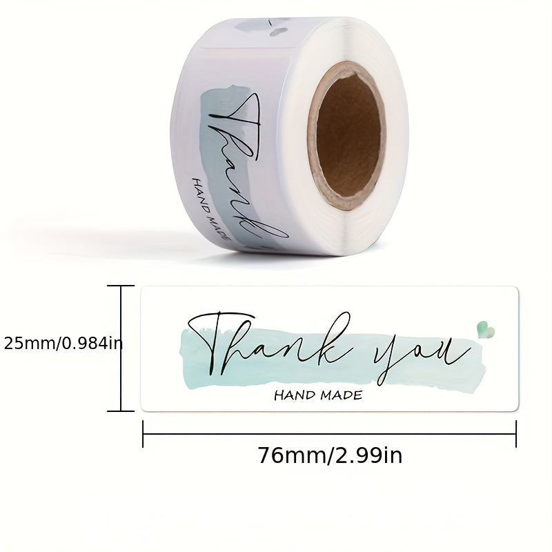 English Thank You Stickers Label Packaging Sealing Stickers Printing Label Stick