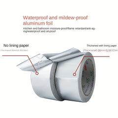 Aluminum Foil Tape for Kitchen and Bathroom - High Temp & Flame Retardant