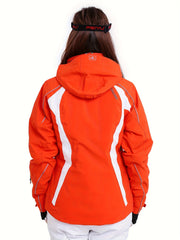 BEAUME Women's Ski Jacket Long Sleeve Zip up Front Warm Hoodies