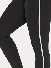 Plus Size Contrast Trim High Rise Leggings