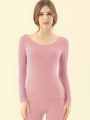 Soft Thermal Long Sleeve Crew Neck Top