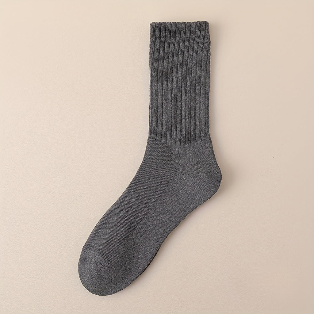 Men's Velvet Mid-tube Socks for Winter