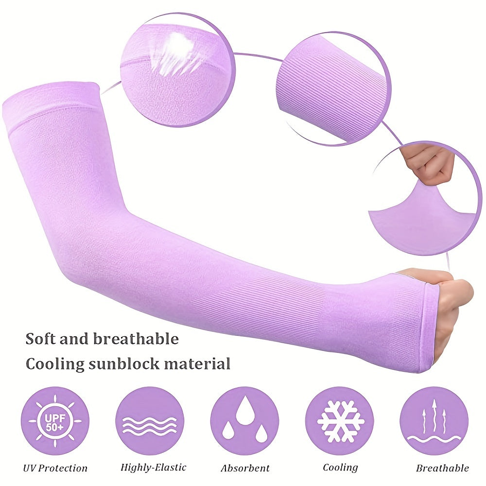 5 Pairs Cooling Sleeves Sun Protection UV Protection