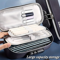 Functional Pencil Case Password Stationery Bag
