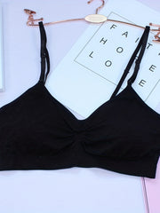 3pcs Seamless Wireless Bras Comfy & Breathable Intimates Bra Women's Lingerie