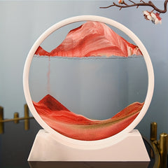 Circular Sand Painting Living Room Hourglass Glass Decoration Graduation Gift