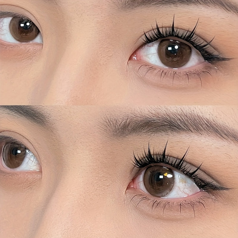 Sunflower Wheat Style False Eyelashes Set 10 Rows Easy to Use