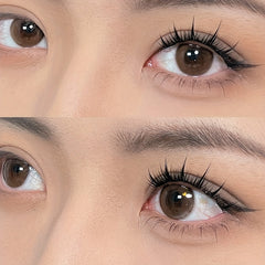 Sunflower Wheat Style False Eyelashes Set 10 Rows Easy to Use