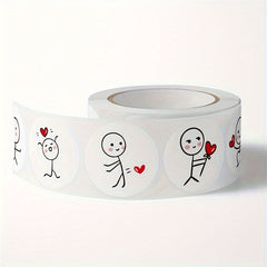1500 Love Labels Stickers Wedding Holiday Gift Decoration Sealing Scrapbooking
