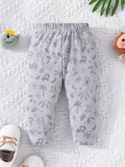 Baby Boys Trousers Set Casual Cartoon Pants