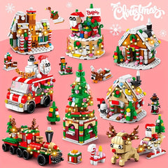 Christmas Santa Claus Building Blocks Toy Set