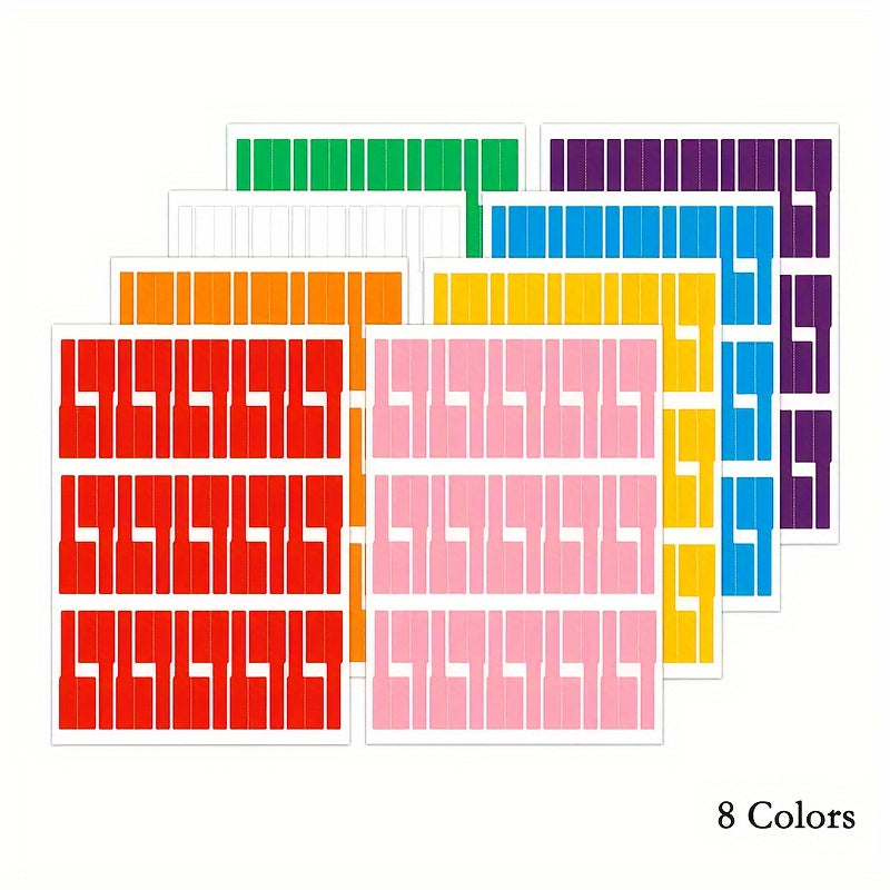 240pcs Cable Labels 8 Colors Writable Waterproof Wire Labels