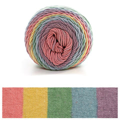 Rainbow Cotton Yarn Thread DIY Knitting Milk Cotton Yarn