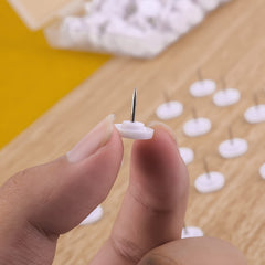 100pcs Plastic Push Pins Flat Thumb Tacks for Cork Bulletin Board Wall