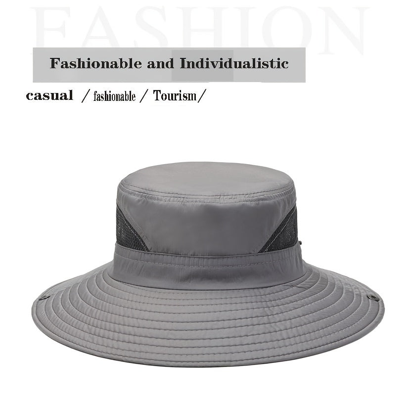 Unisex Sunshade Bucket Hat For Outdoor Leisure Fishing Cycling