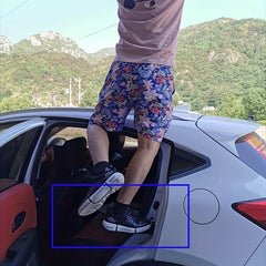 Metal Folding Pedal for Automobiles Climbing Roof Anti Slip Window Breaker