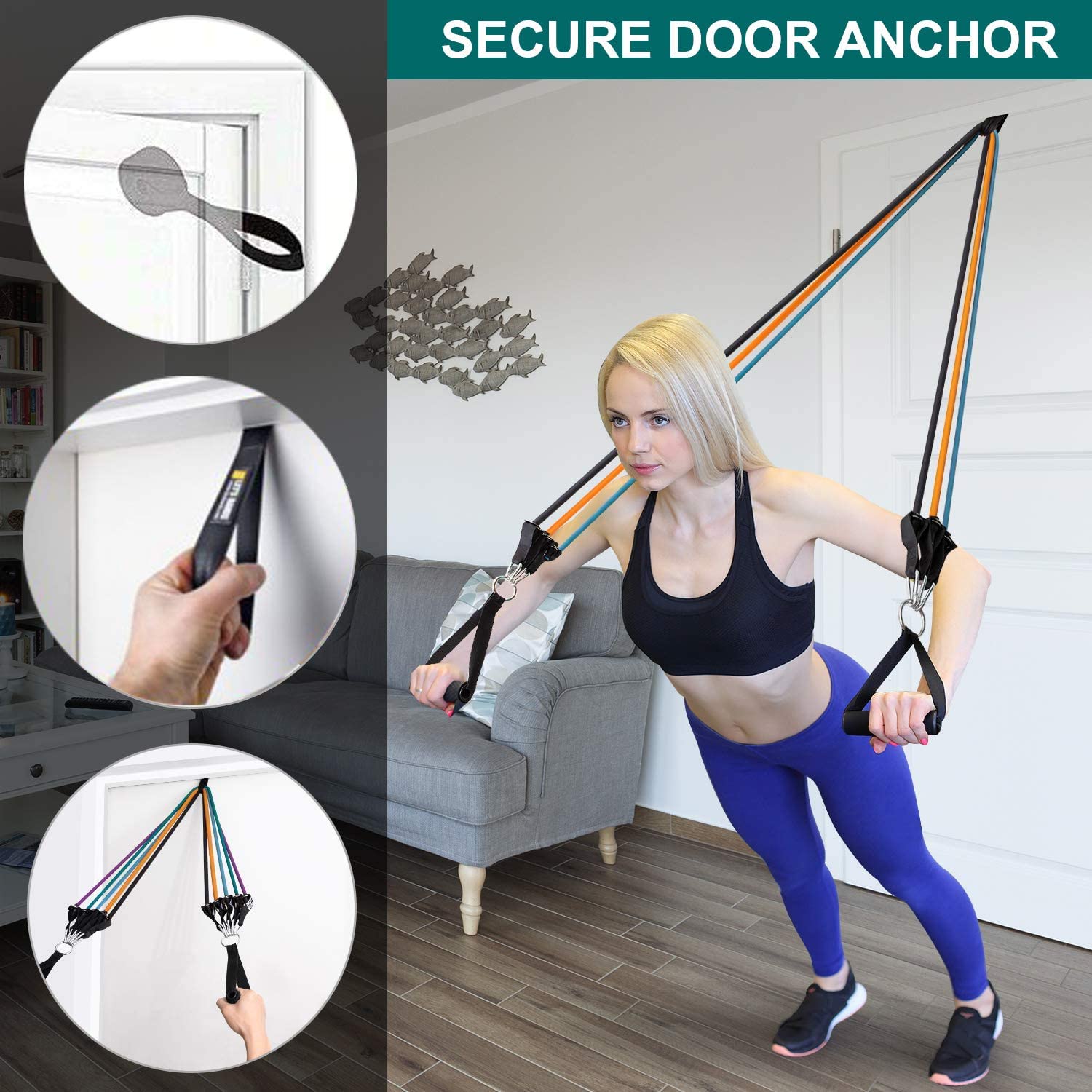 Secure Door Anchor for Resistance Bands - Safe and Effective Attachment