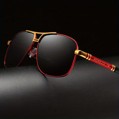 Creative Stitching Polarized Sunglasses for Party Travel Birthday Gift