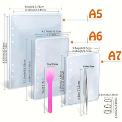 3Pcs Notebook Cover Resin Casting Molds Kit For A5 A6 A7