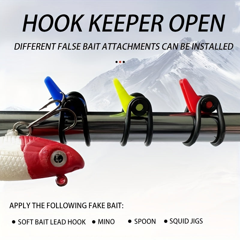 Fishing Rod Pole Hook Keeper Lure Bait Holder Jig Hooks Safety Tool