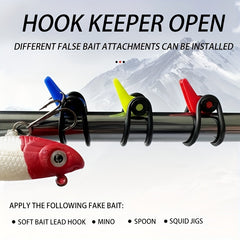 Fishing Rod Pole Hook Keeper Lure Bait Holder Jig Hooks Safety Tool