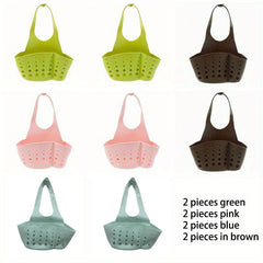 Adjustable Silicone Sponge Storage Basket for Kitchen Sink