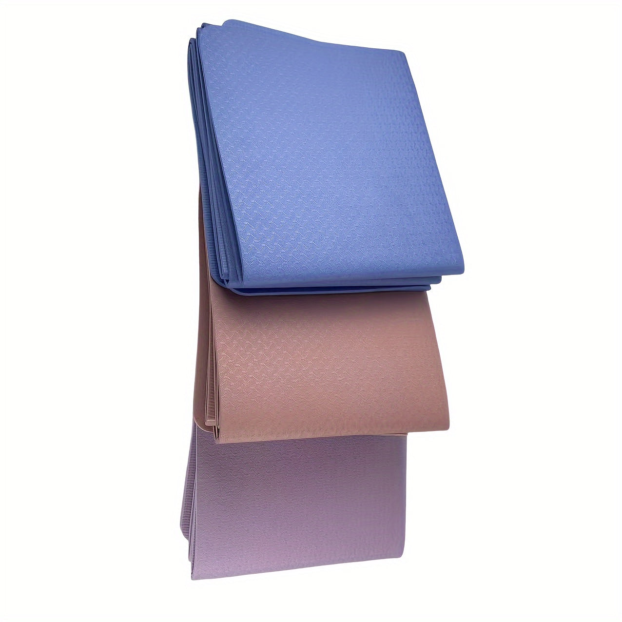 1pc TPE Non slip Foldable Yoga Mat Lightweight Portable Mute Fitness Mat