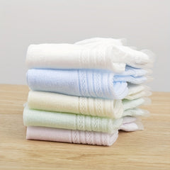 5 Pairs Breathable Princess Short Socks for Girls