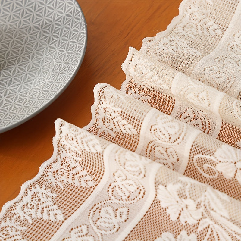 Polyester Table Runner with Lace - Weeding/Birthday/Th