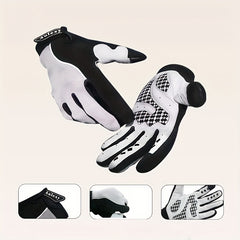 Warm Cycling Gloves Waterproof Windproof Shock-absorbing Non-slip Leather