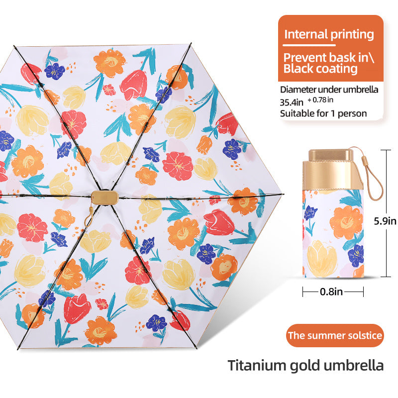 Men's Casual Folding Sun Umbrella with UV Protection