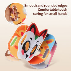 Animal Masks Picture Book Soft Fabric Educational Toy