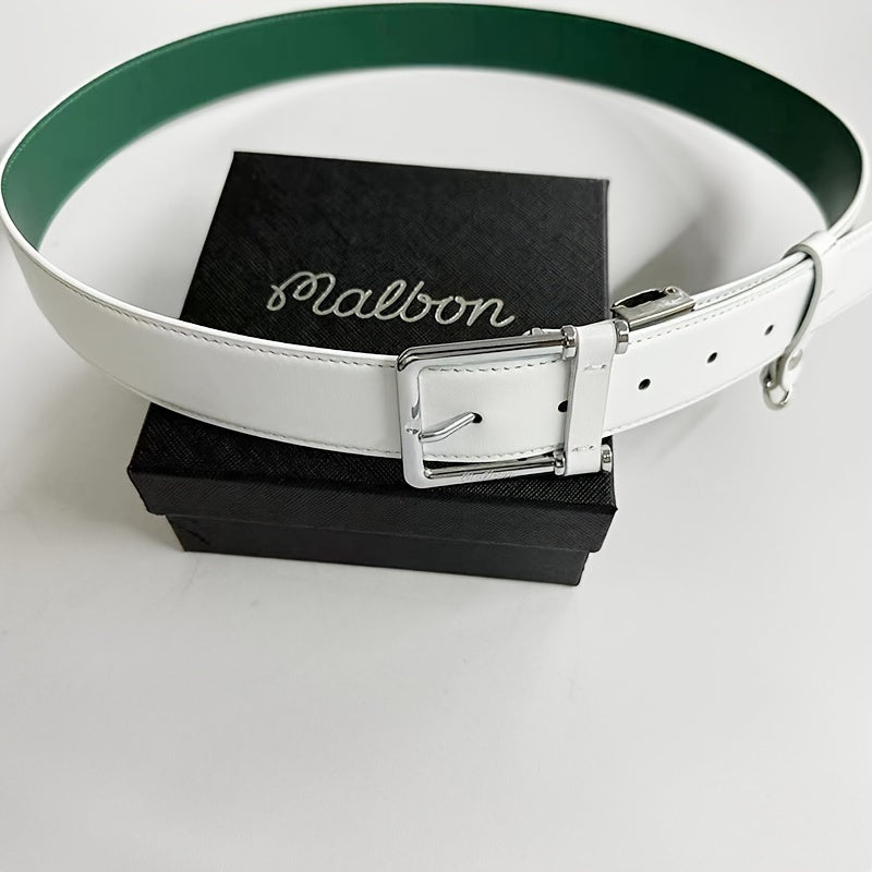 Men's Leather Cowhide Belt Classic Casual Adjustable Belt