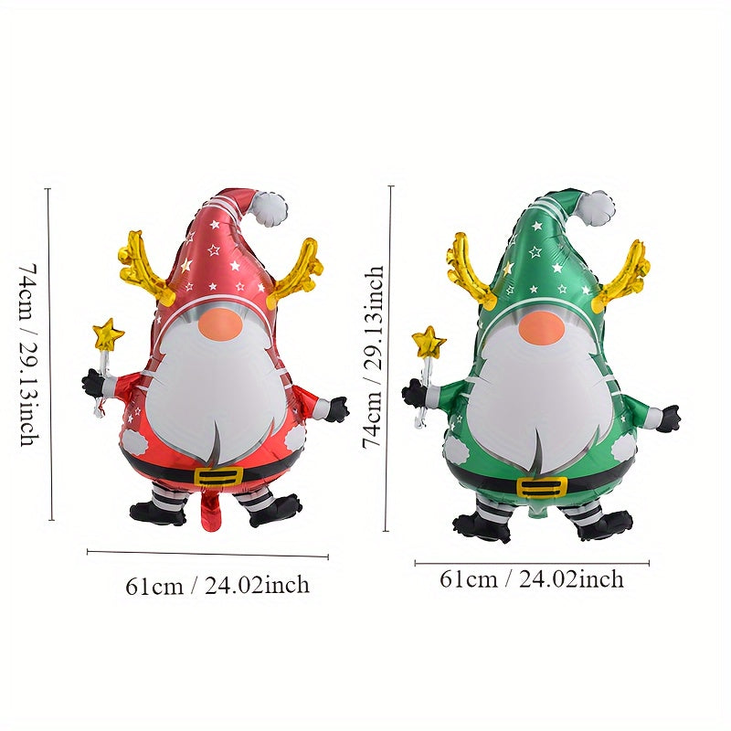 2pcs Santa Claus Doll Balloons Christmas Party Events Decoration