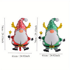 2pcs Santa Claus Doll Balloons Christmas Party Events Decoration