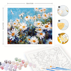 Paint By Numbers Kit Daisy Flowers DIY Painting 40x50cm
