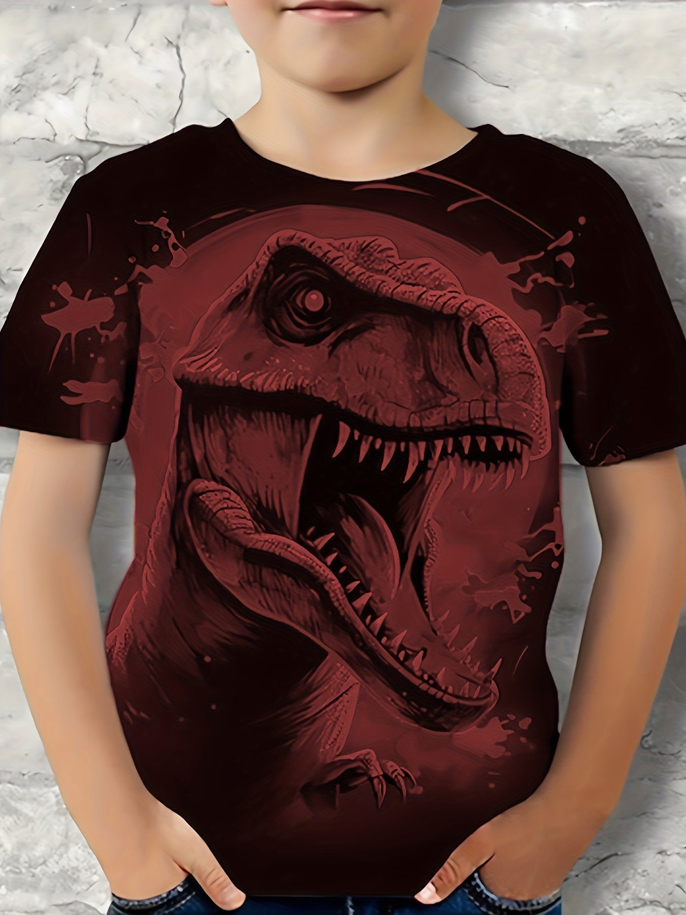 3D Dinosaur T Shirt for Boys - Perfect for Summer Outings