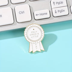 Letter Corsage Badge Metal Brooch For Kids