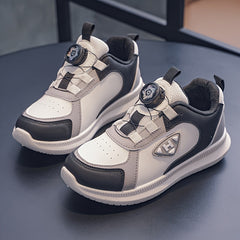Kid's Rotating Buckle Sneakers Non Slip Soft Sole Shoes