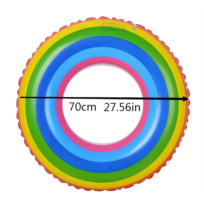 Rainbow Watermelon Inflatable Pool Party Float for Adults & Kids