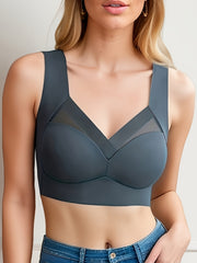 3pcs Mesh Wireless Push Up Bra Women's Lingerie