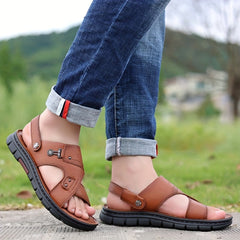 Men's Slip On Slide Strap Sandals - Summer Outdoor Walking Shoes